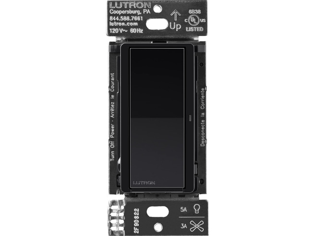 Caseta Claro Smart Switch for Lighting and Fans (Smart Hub Required) For Caseta systems, smart switch for any bulbs, 5 amp, single-pole/3-way,...