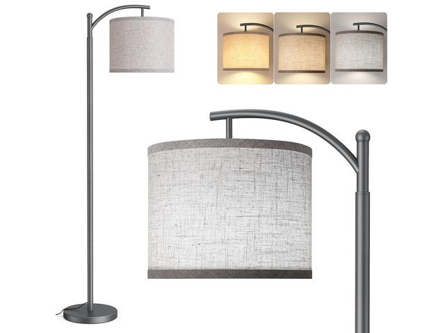 Floor Lamp for Living Room with 3 Color Temperatures LED Bulb, Standing Lamp Tall Industrial Floor Lamp Reading for Bedroom, Office (9W LED Bulb,...