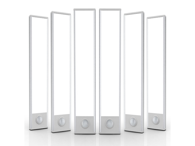 12 inch Under Cabinet Lighting, 6 Pack Motion Sensor Light Indoor Rechargeable Magnetic Closet Lights Battery Operated, Under Counter Lights for...