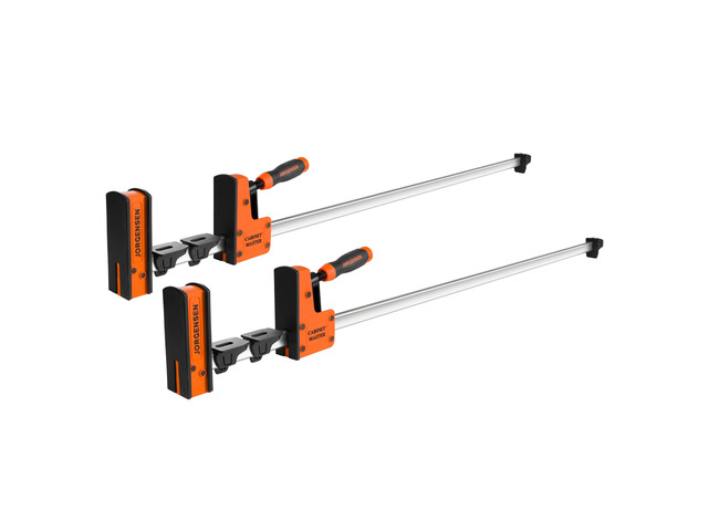 36-Inch Parallel Bar Clamps Set, 2200 lbs Load Limit, 2-Pack Heavy-Duty Wood Clamps, Cabinet Master Bar Clamps for Woodworking Glue-Up, Quick...