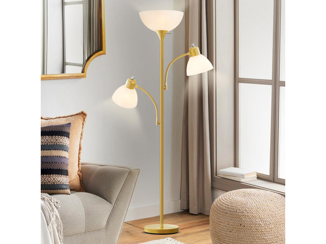 Floor Lamps for Living Room, 72' Tall Standing Lamps, Torchiere Lamp 8W Adjustable Reading Lights, Modern Bright Floor Lamp for Bedroom, Office,...