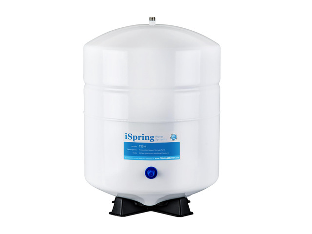 T55M 5.5 Gallon Residential Pre-Pressurized Water Storage Tank for Reverse Osmosis (RO) Systems, White