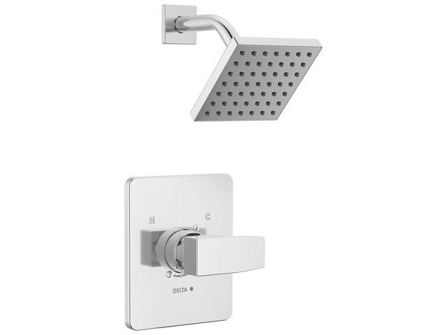 Modern 14 Series Shower Faucet Set, Chrome Shower Head and Handle Set, Valve Trim Kit, Chrome T14267-PP (Valve Not Included)