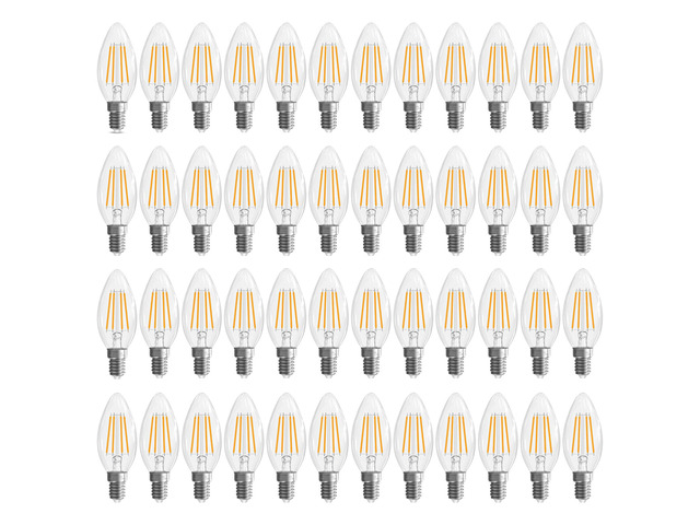 E12 Candelabra Bulb, Chandelier Light Bulbs, E12 LED Bulb, 2700K 48 Pack, Soft White B10 Candle Light Bulb, Non-Dimmable Candelabra Light Bulb 40...