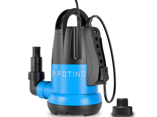 Sump Pump 1HP Clean/Dirty Submersible Water Pump,4600GPH Utility Pump Thermoplastic Electric Portable Transfer Water Pump for Swimming Pool Pond...
