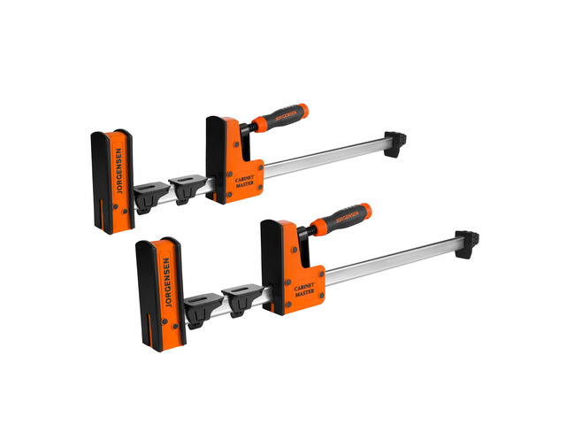24-Inch Parallel Clamps, 2-Pack Bar Clamps, 2200 lbs Load Limit Heavy-Duty Wood Clamps, Cabinet Master Bar Clamps for Woodworking Glue-Up, Quick...
