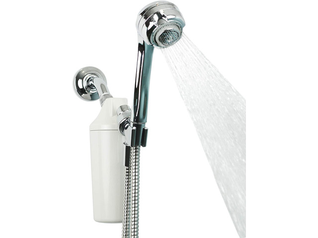 Shower Filter Chrome Handheld Wand 3-Setting Head AQ-4105CHR-E Dermatologist-Recommended Soften Skin & Hair Coconut Shell Carbon KDF...