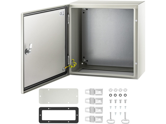NEMA Steel Enclosure, 16 x 16 x 8'' NEMA 4X Steel Electrical Box, IP66 Waterproof & Dustproof, Outdoor/Indoor Electrical Junction Box, with...