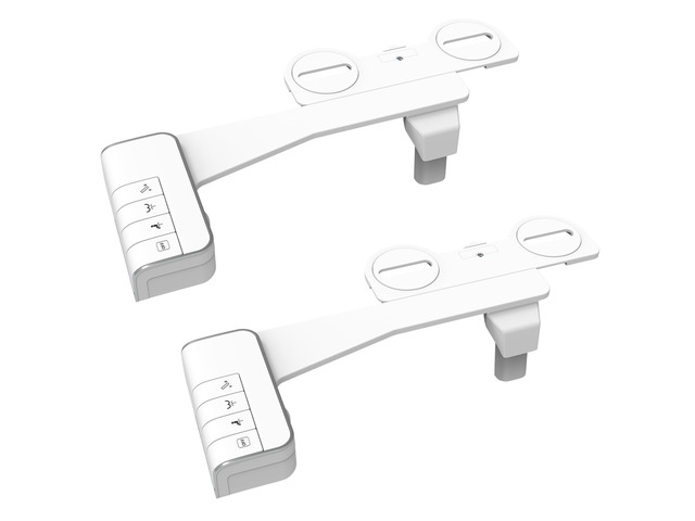 2 Pack Bidet Attachment for Toilet, Non-Electric Bidet Toilet Seat Dual Nozzle for Frontal & Rear Wash, Adjustable Water Pressure Control, Fresh...