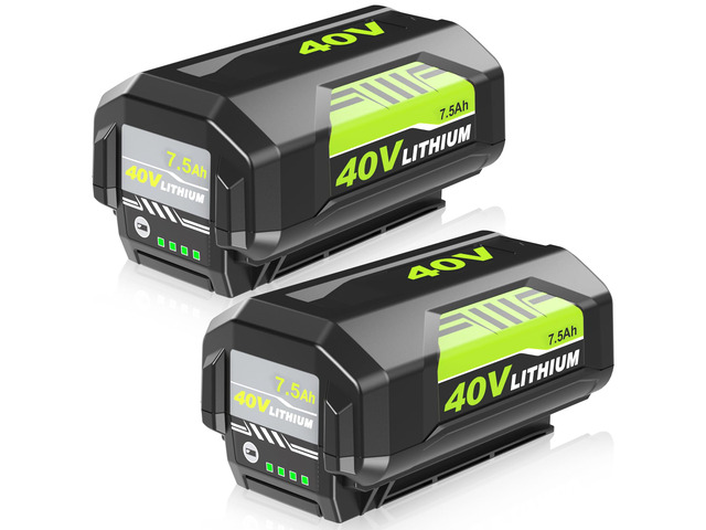 2Pack 40v 7.5Ah OP4026A Battery Replacement for Ryobi 40V Battery Lithium Compatible with Ryobi 40 Volt Battery 7.5Ah OP4015 OP4040 OP40201 OP4050A...
