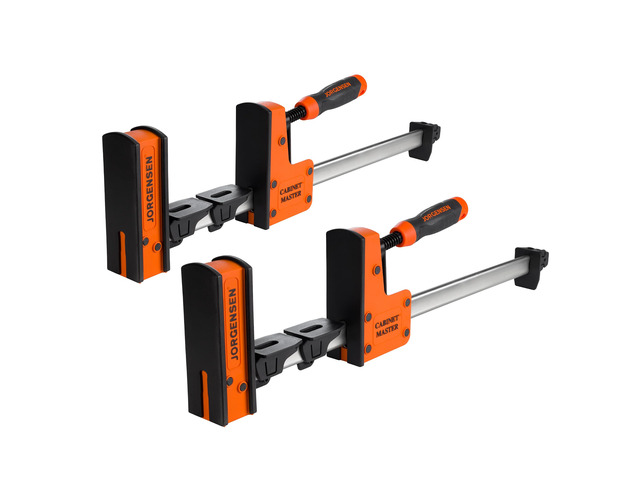 18-Inch Parallel Jaw Bar Clamps, 2-Pack Cabinet Master Bar Clamps Heavy-Duty Wood Clamps, Clamps for Woodworking Glue-Up, 2200 lbs Clamping Force,...