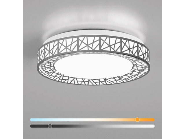 16 Inch Bird's Nest Flush Mount Ceiling Light, 28W, 5CCT 2700K-6500K Selectable, Modern LED Ceiling Light Fixture, Dimmable, for Bedroom, Kitchen,...