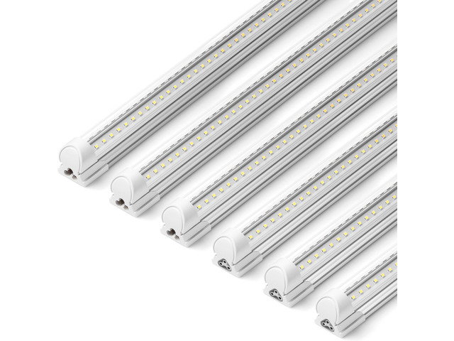 T8 LED Shop Lights, 3FT 30W 4600LM 6500K, 6 Pack, High Output Tube 3 Foot for Garage Workshop and Workbench Use, Super Bright White, Ceiling Mount,...