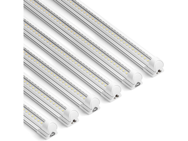 T8 LED Shop Lights, 3FT 30W 4600LM 5000K, 6 Pack, High Output Tube 3 Foot for Garage Workshop and Workbench Use, Daylight White, Easy Ceiling...