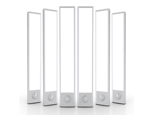 14 inch Under Cabinet Lighting, 6 Pack Motion Sensor Light Indoor Rechargeable Magnetic Closet Lights Battery Operated, Under Counter Lights for...