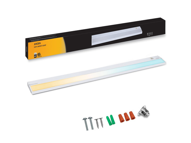 Hardwired Under Cabinet Lighting, 48in 26W LED Light for Kitchen/Closet, 1720lm, CRI>92, R9>90, Dimmable, 5 Color Temperature, 2700K-5000K(Warm...