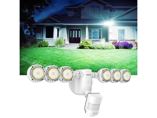 Motion Sensor Outdoor Lights 7000LM Security Lights 55W Super Bright LED, 5000K Dusk to Dawn Flood Light, 4 Modes,320Â° Wide Angle,Yard, Patio,...