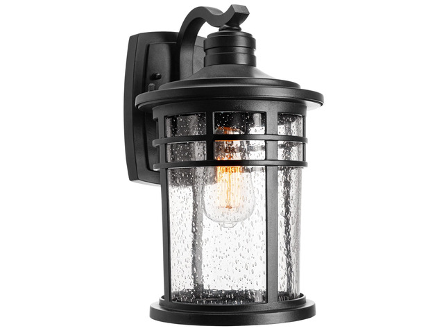 Large Outdoor Porch Lights Wall Mount, 15inch Outdoor Light Fixtures Sconces Wall Lighting with Seeded Glass Exterior Lights for Patio Yard House...