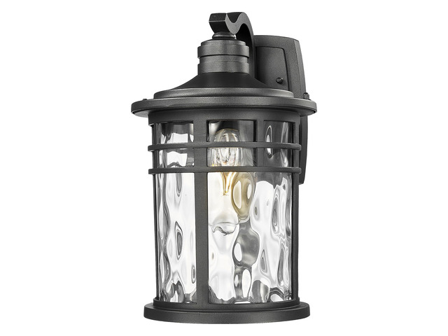 Large Outdoor Porch Lights Wall Mount, 15inch Outside Light Fixtures Sconces Wall Lighting with Water Ripple Glass Waterproof Exterior Lights for...