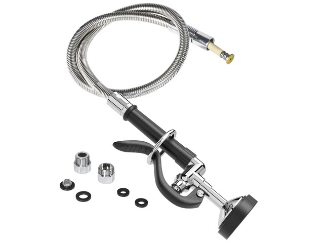 Pre Rinse Sprayer Commercial with 45 Stainless Steel Hose, 1.42 GPM Commercial Sink Sprayer, High-Pressure Dish Spray for Restaurant Use, Sink...