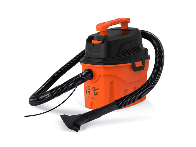 Shop Vacuum Wet and Dry, 3 Gallon 3.0 Peak HP, 3-in-1 Portable Corded Shop Vac with Accessories, Vacuum Cleaner for Home, Pet and Car(BDXV18910P-3)