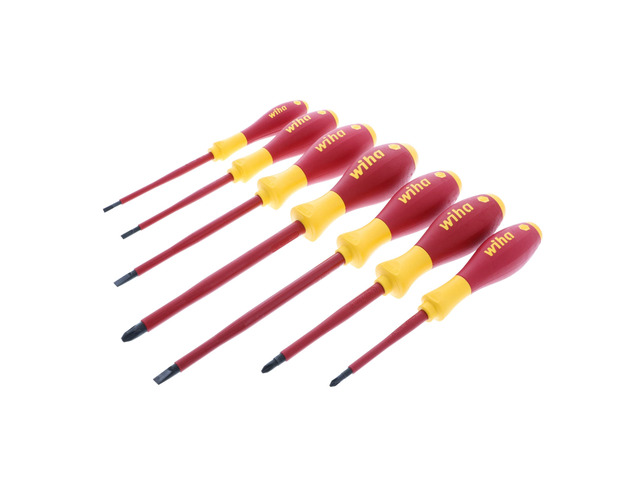 32099 Insulated Screwdriver Set, 7-Piece 1000V Professional Tool Kit 1000V VDE certified, SoftFinish cushion grip, precision machined tips, tested...