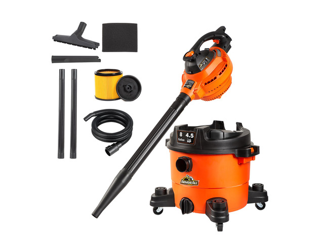 VBV809 0901 8Gal 4.5 Peak HP Wet/Dry Vac w. Detachable Blower
