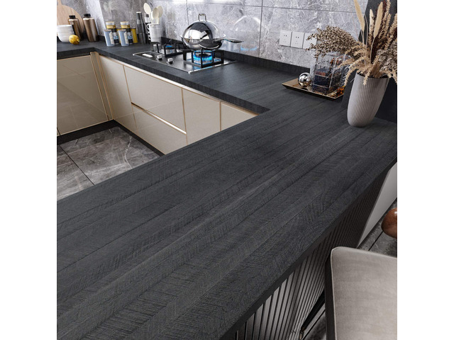 Peel and Stick Countertops Wood Contact Paper for Countertops Waterproof Vinyl Countertop Peel and Stick Wood Wallpaper Self Adhesive Wood Grain...