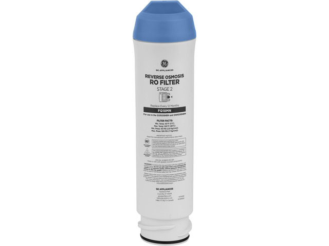 Membrane Filter Compatible with Select Under Sink Filtration Systems Including GXRQ18NBN, GNRQ18NBN, GXRV40TBN, Replace Every 12 Months, FQ18MN