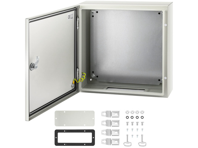 NEMA Steel Enclosure, 16 x 16 x 6'' NEMA 4X Steel Electrical Box, IP66 Waterproof & Dustproof, Outdoor/Indoor Electrical Junction Box, with...
