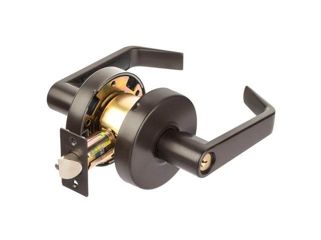 Augusta Office/Entry Lever Lockset, ADA, Grade 2, Oil Rubbed Bronze ADA Compliant Commercial Door Lever Lockset For Office, Entry Or Warehouse Use,...