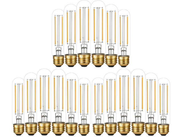 Dimmable E26 LED Bulb 4W Equal 40 Watt Warm White 2700K E26 Edison AC120V 400lm Tubular T9 T10 LED Light Bulb for Rustic Pendant,Chandeliers,Wall...