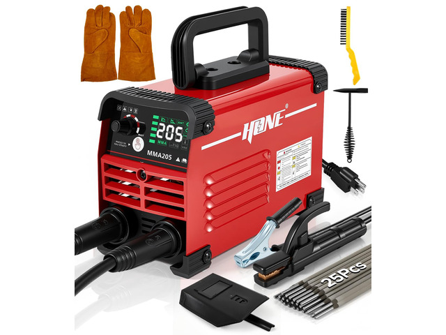 Stick Welder 110v, Upgraded 205Amp Mini Welding Machine with Lift Tig Welding, IGBT Inverter Arc Welder Machine 110v with Hot Start Arc Force...