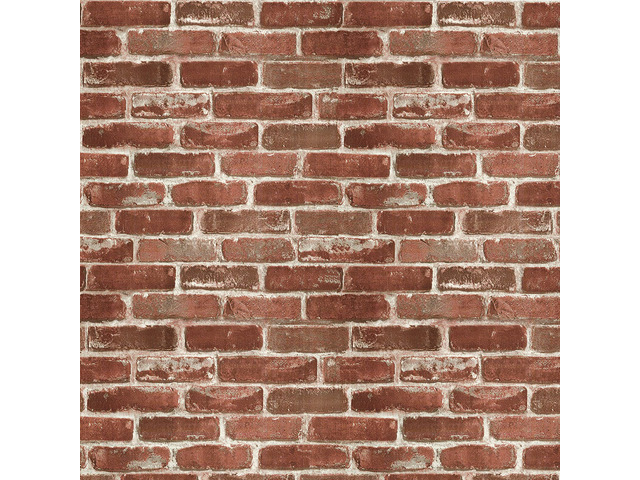Red Brick Wallpaper Self-Adhesive Peel and Stick Wallpaper Waterproof and Removable Good for Home Decoration and Furniture Renovation 35.4 x 393.7...