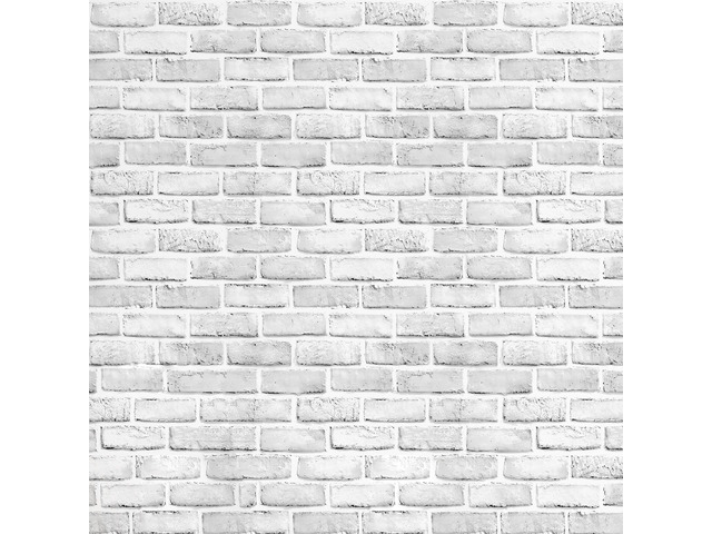 White Brick Wallpaper Self-Adhesive Peel and Stick Wallpaper Waterproof and Removable Good for Home Decoration and Furniture Renovation 35.4 x...