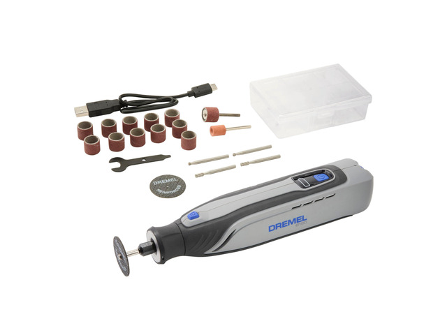 8150 8V Cordless Rotary Tool Kit w/LED Nose Cap and 20 Accessories Brushless Motor, LED Nose Cap, Variable Speed 5,000-30,000 RPM, USB-C...
