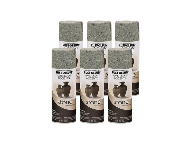 Stone Creations Gray Stone Spray Paint Textured Stone Appearance, Home Décor And Craft Projects, Multi-Surface Coverage, 12 Oz