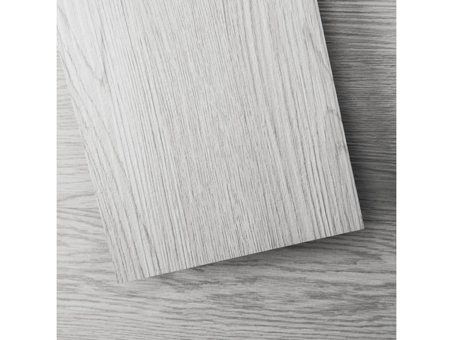 36-Pack Wood Texture Peel and Stick Vinyl Flooring Tiles, Grey Ash 18 & 54 sq. ft Options, Rigid Surface Hard Core, Waterproof, Self-Adhesive,...