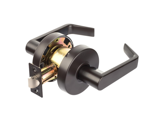 Augusta Passage Lever Set, ADA, Grade 2, Oil Rubbed Bronze ADA Compliant Passage Door Lever Lockset For Hallway Or Closet Use, Non-Locking, Grade 2...