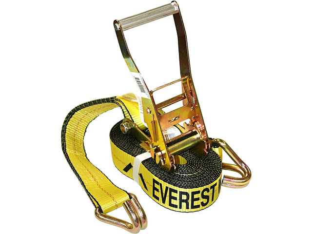 Premium Ratchet Tie Down 1 PK 2 in 27 FT- 3333 LBS Working Load 10000 LBS Break Strength Double J Hook Cargo Straps Perfect for Moving...