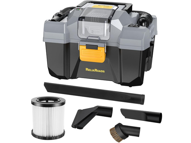 20V Cordless Vacuum Cleaner-Wet/Dry Shop Vac,2.6 Gallon Capacity,Compatible with DeWALT Batteries (Bare Tool - No Battery & No Charger),Ideal for...