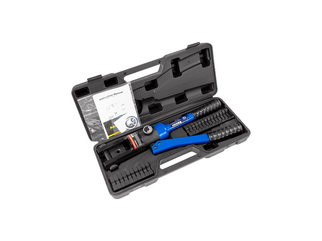 Hydraulic Cable Crimper Tool 16 Ton 6AWG-600MCM 13 Dies Kit Electricians Automotive Marine Battery Cable Lug Crimper Copper Terminal Tool with US...
