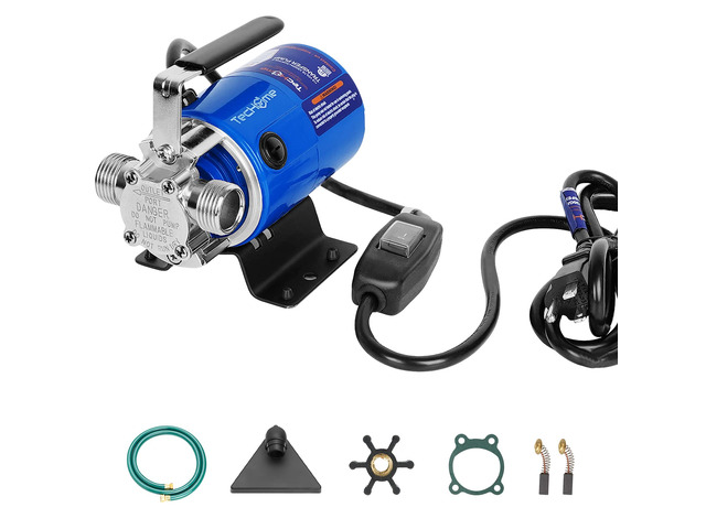 Electric Water Transfer Pump, 115V 1/10HP 330GPH Water Pump. with ON/OFF Switch and Water Suction Hose Kit