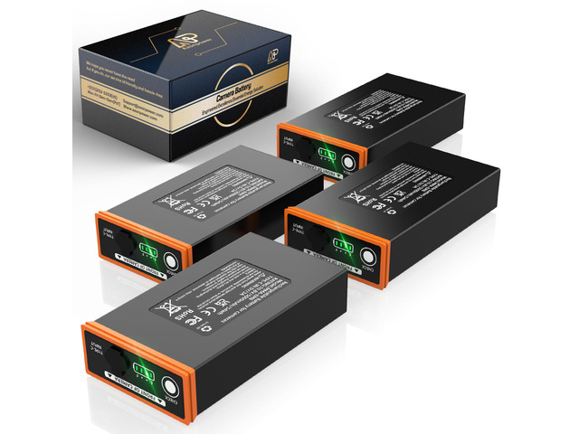 Power Mag 5Ah Rechargeable Lithium Battery 4 Pack, Compatible with Moultrie Edge Battery Pack Series Cameras (Edge, Edge2, Edge2 Pro), Long-Lasting...