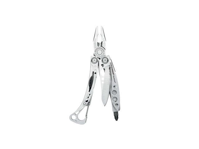 Skeletool 7-in-1 Lightweight Multi-Tool, Stainless Steel Open-Frame Design with Carabiner Clip, Needlenose Pliers, Combo Knife & Bottle Opener for...