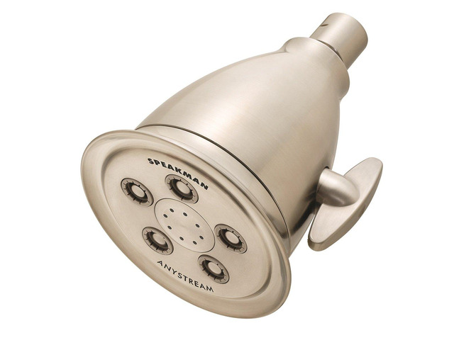 Brushed Nickel S-2005-HB-BN Hotel Anystream High Pressure Shower Head-2.5 GPM Adjustable Replacement Bathroom Showerhead
