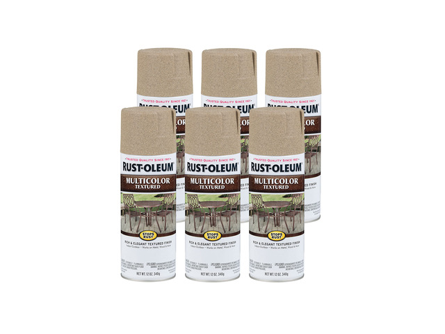 Stops Rust Multi-Color Textured Spray Paint, Desert Bisque Rust Resistant Indoor and Outdoor Beautiful Finish on Metal, Wood & More Comfort...