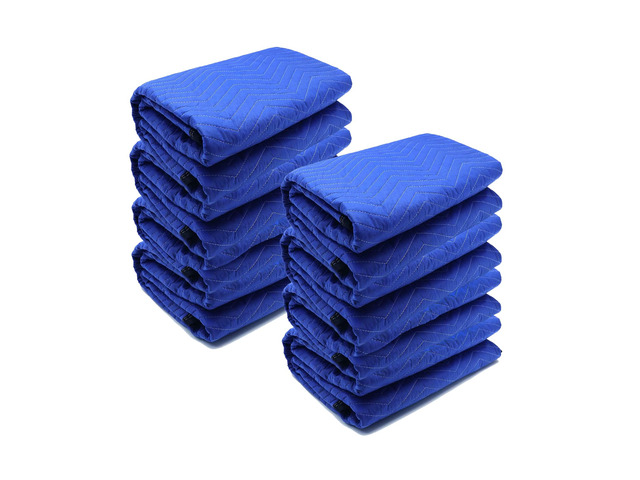 8 Pack Moving Blankets 40x72in Heavy Duty Padded Packing Blankets for Moving Shipping Protecting Furniture Professional Quilted Furniture Blankets...