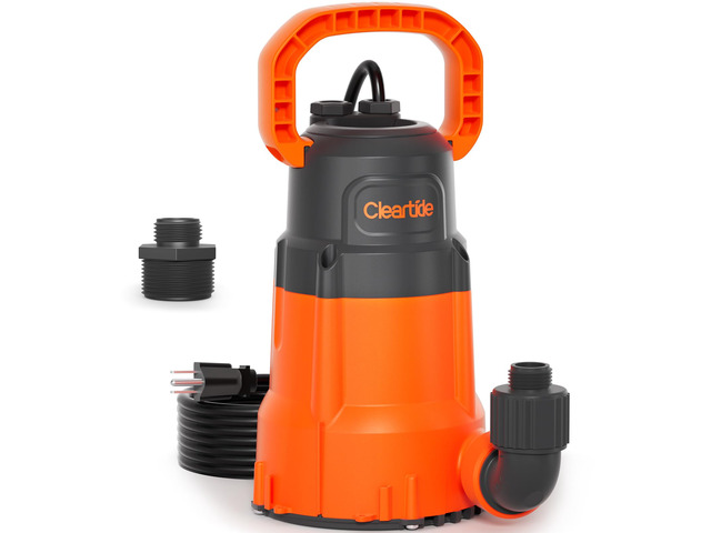 Submersible Utility Water Pump, 2160 GPH Portable Sump Pump with Copper Motor, Plug and Work for Pond, Garden Watering, Pool Transfer, or Hot Tub...