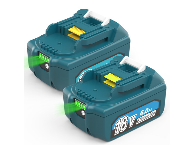 6.0Ah 18V Battery Replacement for Makita 18V Lithium Battery Compatible with Makita 18v Tools BL1860B BL1815 1830B 1840B 1850B Fit with Original...